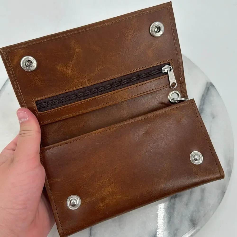 NWT Rawhyd leather chain wallet